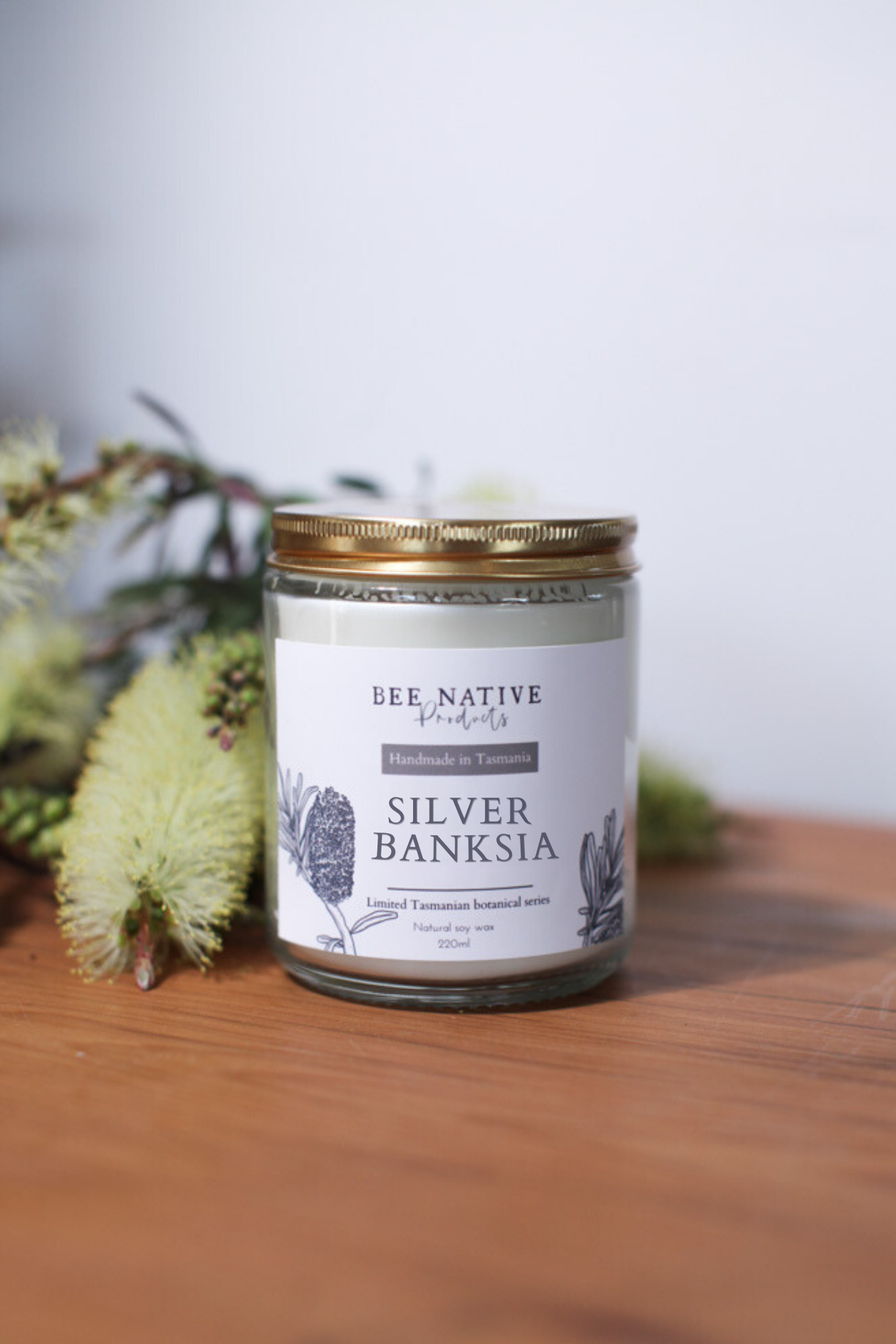 Silver Banksia- soy candle (Limited edition)