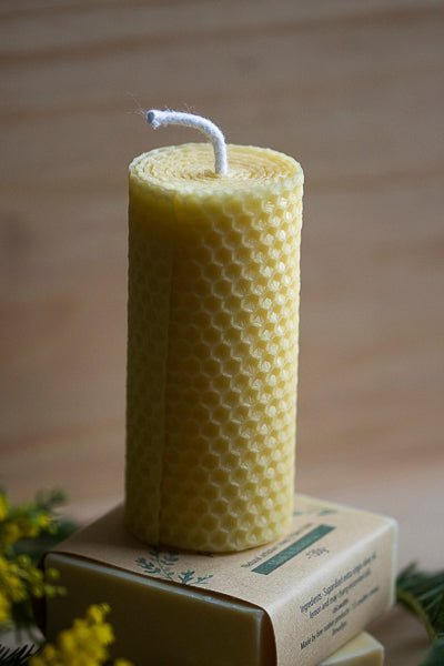 Beeswax rolled candles - Bee Native