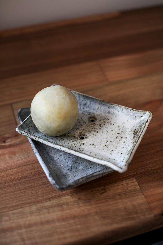 Glazed Ceramic Soap Tray - Bee Native