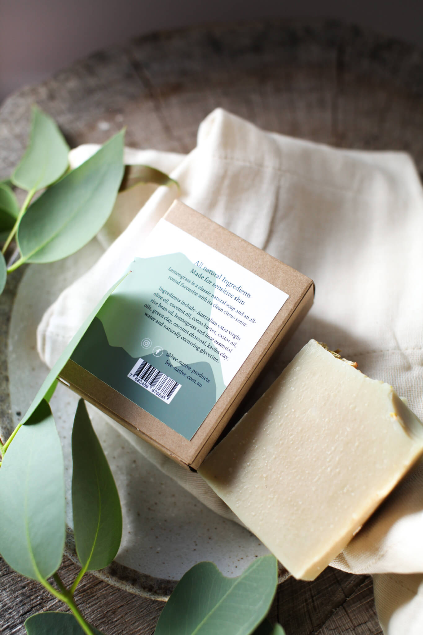 Lemongrass And Lime Natural Soap - Bee Native