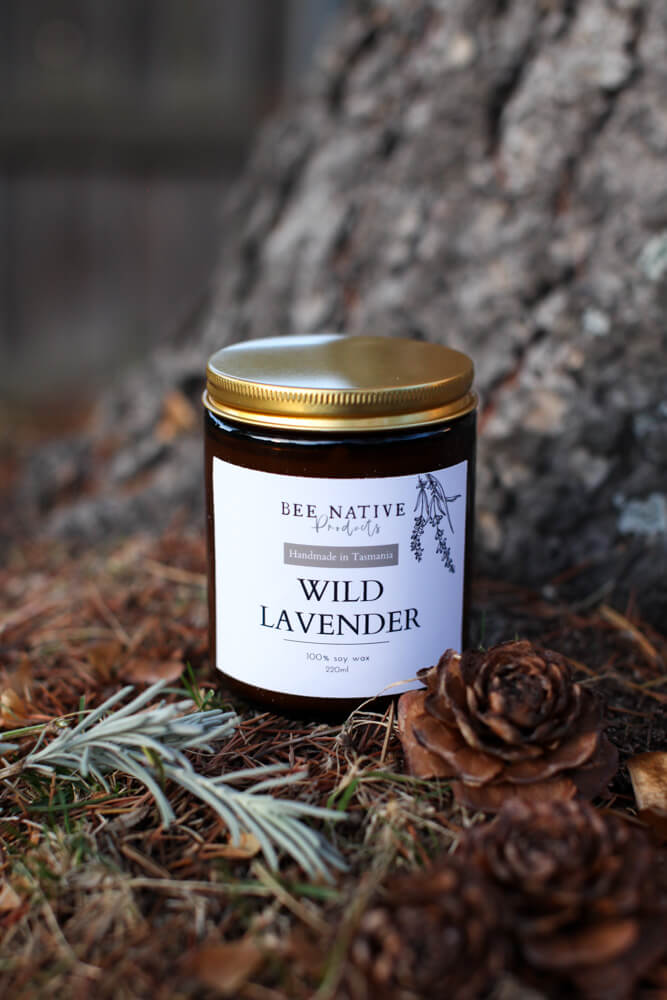 Wild lavender soy candle - Bee Native