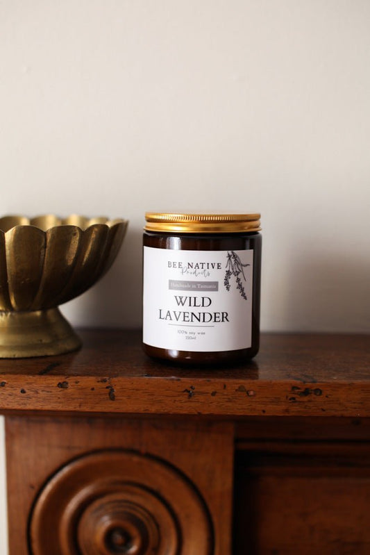 Wild lavender soy candle - Bee Native