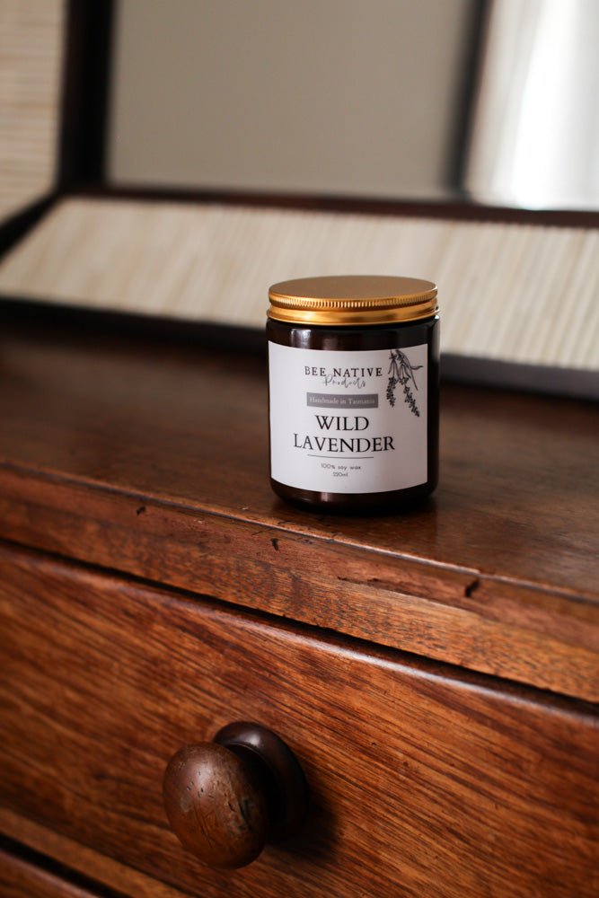 Wild lavender soy candle - Bee Native