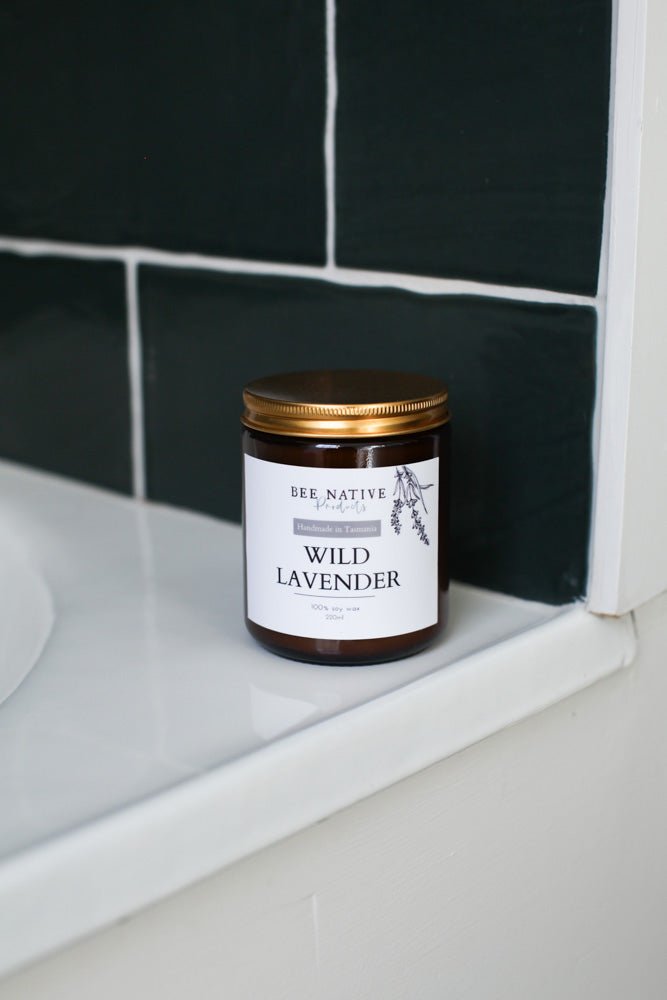 Wild lavender soy candle - Bee Native