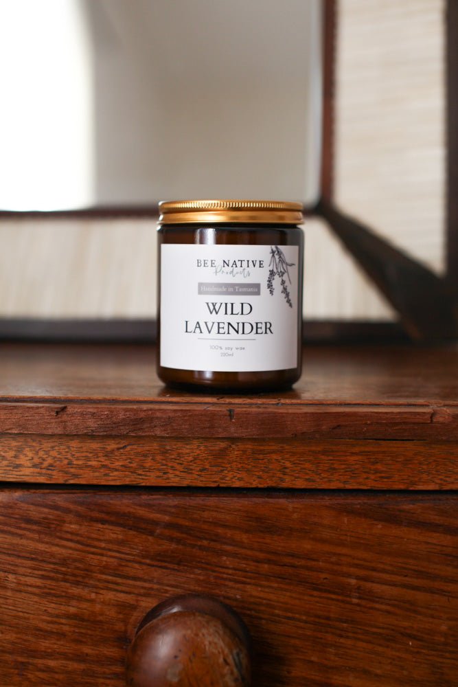 Wild lavender soy candle - Bee Native