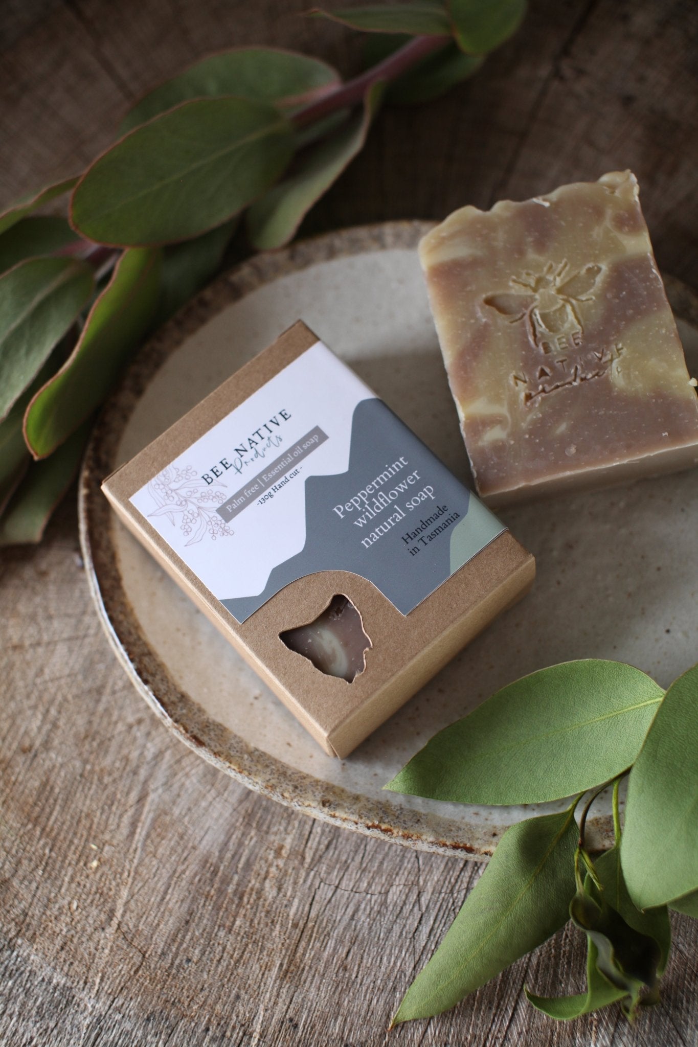 Peppermint Wildflower Natural Soap - Bee native products