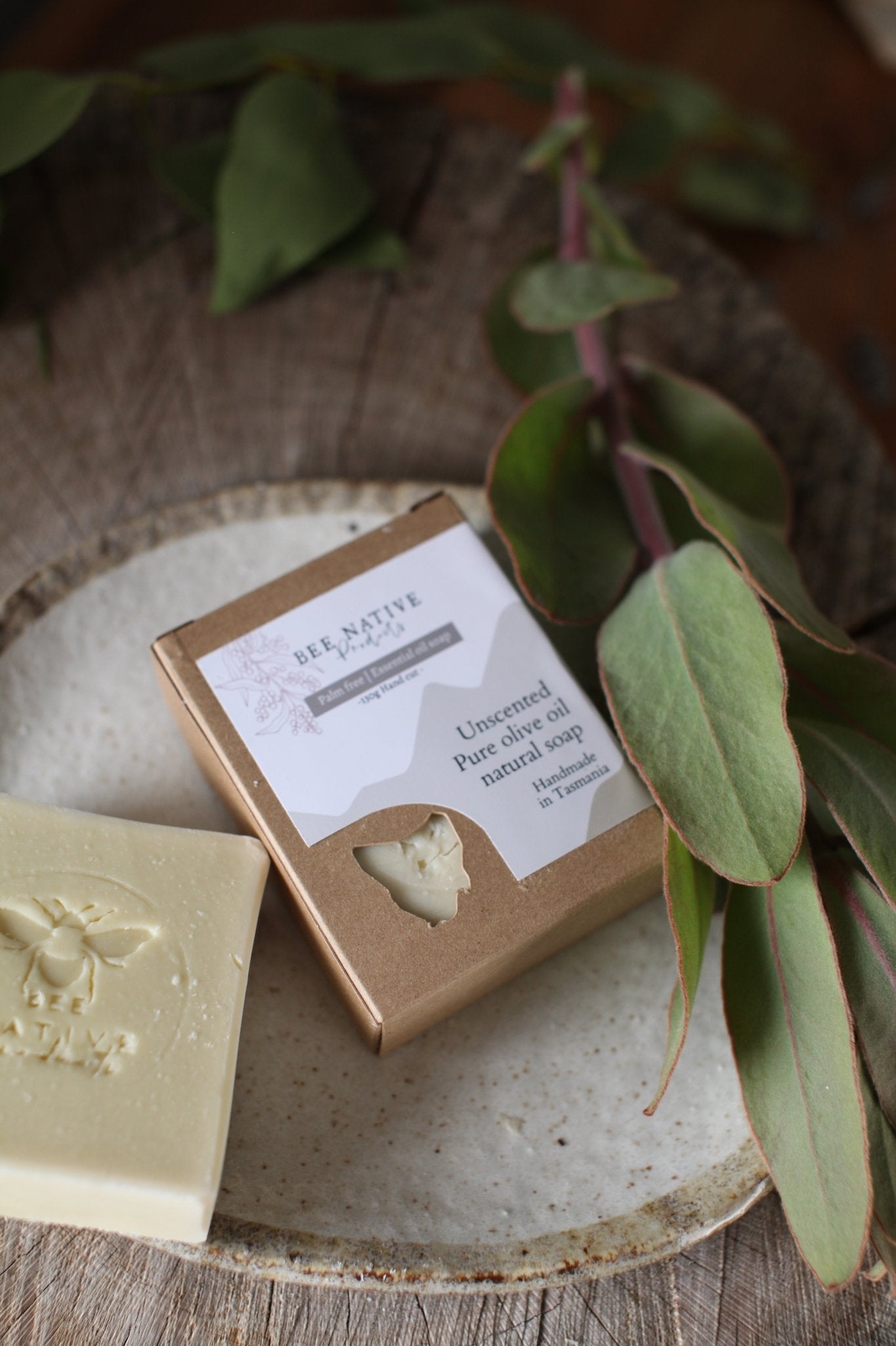 Pure Olive Oil Soap (Unscented) - Bee native products